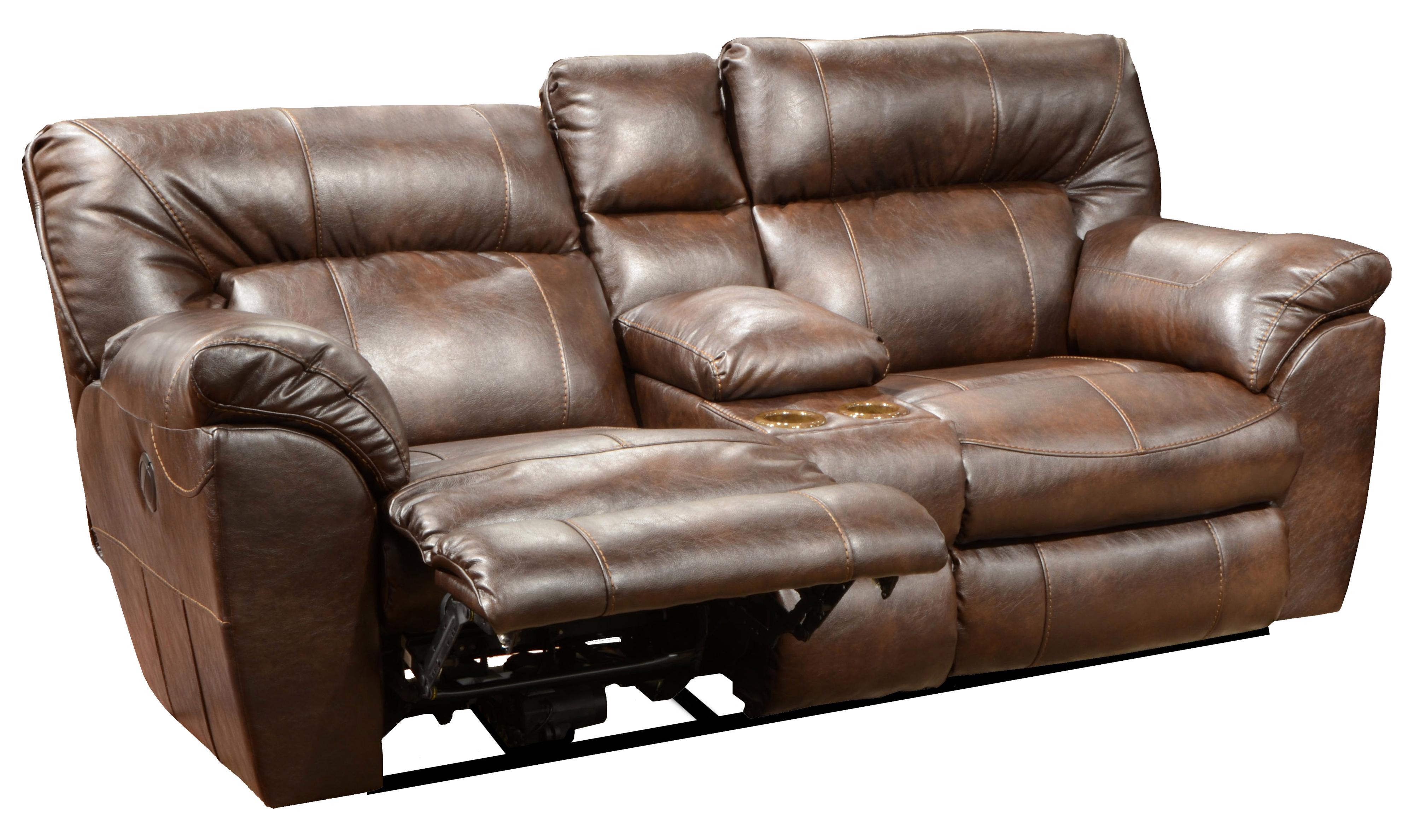 Wide outlet reclining loveseat